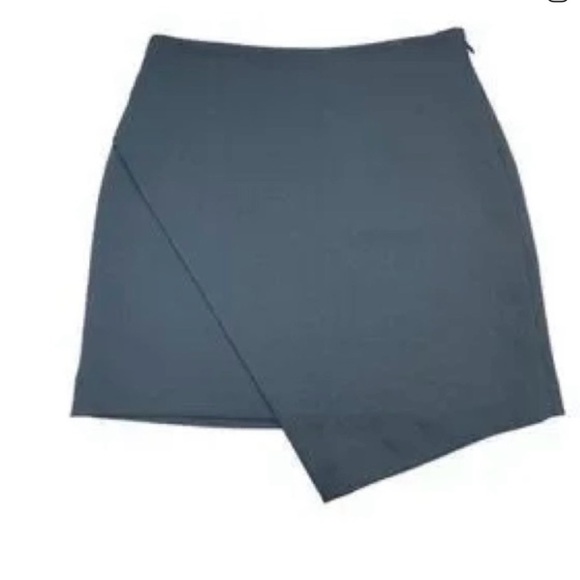 Babaton Dresses & Skirts - Aritzia Babaton Asymmetrical Elegant Gray Women's Mini Skirt